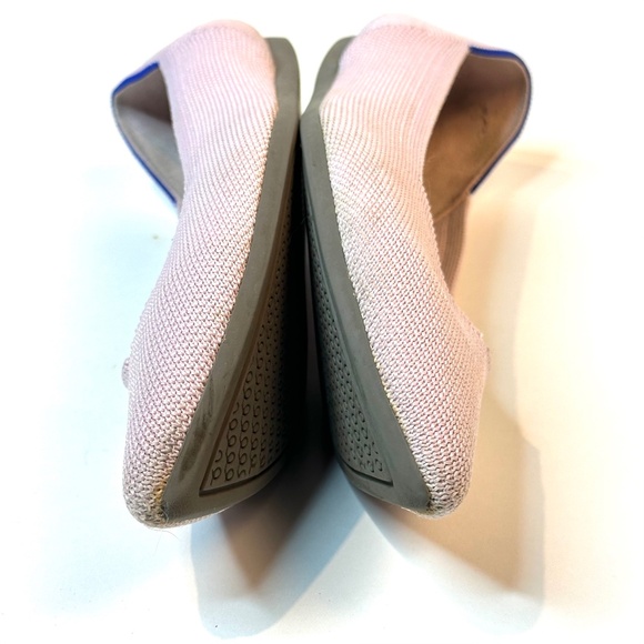 ROTHY's The Point - Light Pink w Blue accent - recycled washable material 9.5 - Picture 6 of 13